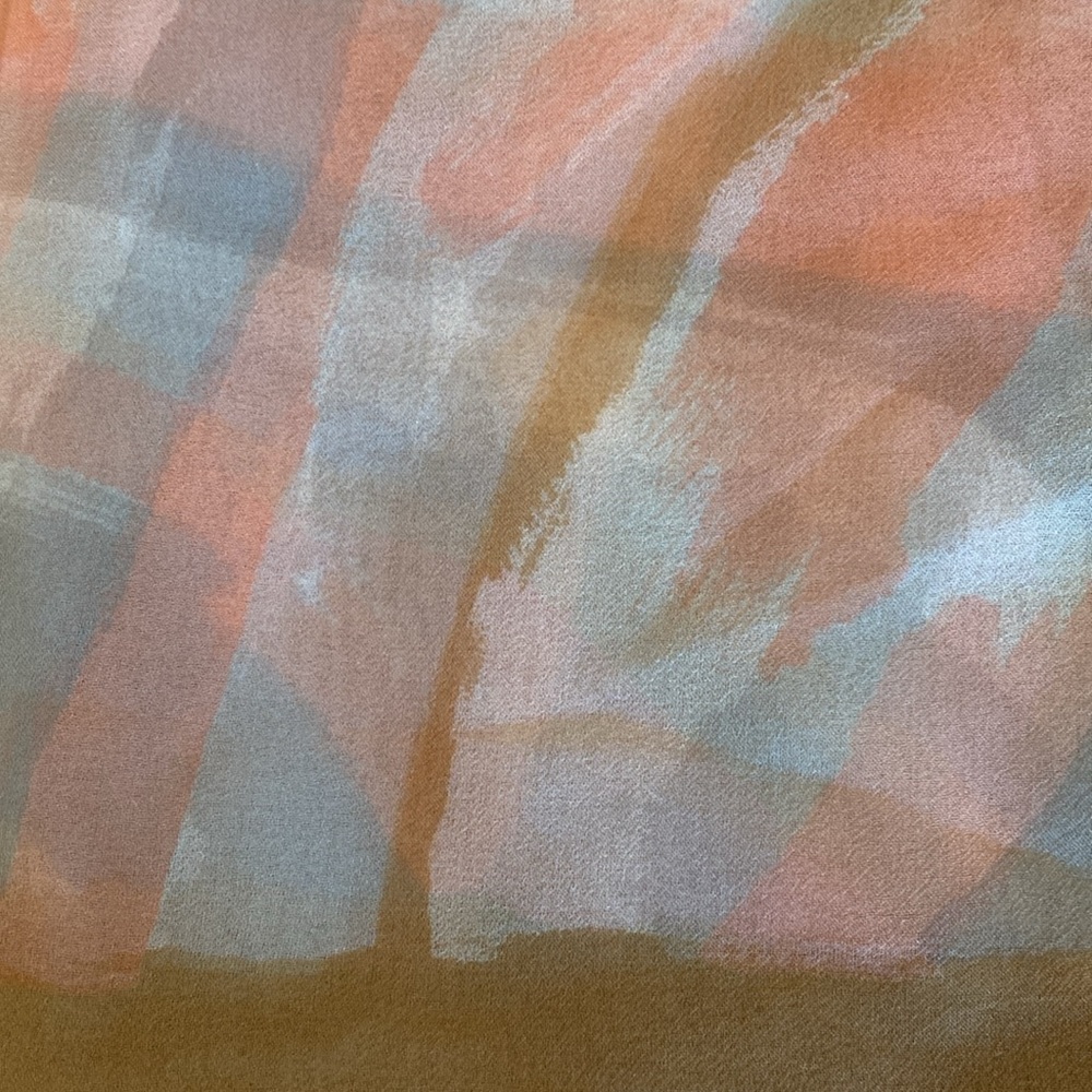 Vtg Silk Blend Hand rolled Scarf (Japan)